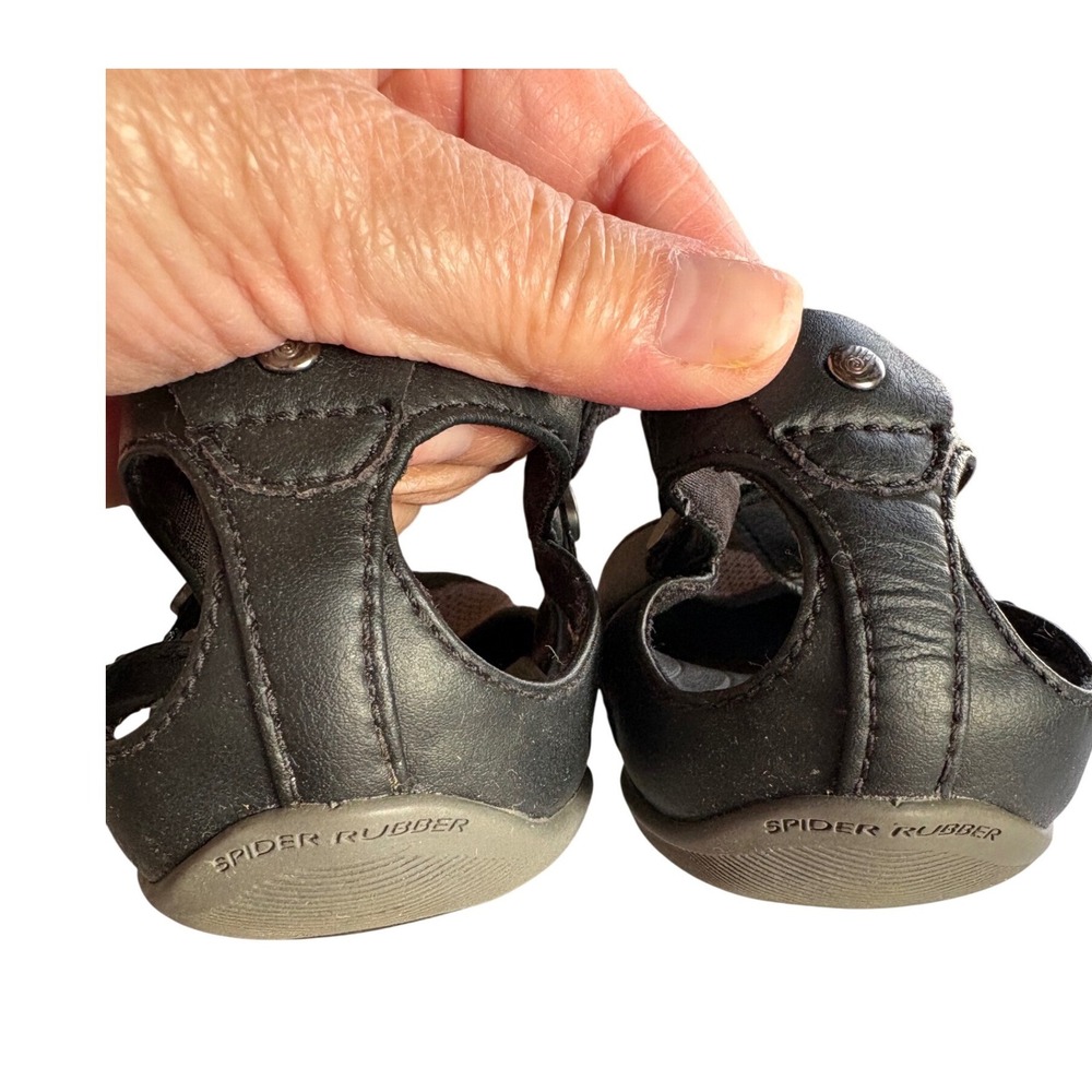 Teva Numa Mary Jane Shoes Womens 9 Black Leather Mesh Water Hiking 1005490 - Picture 5 of 7